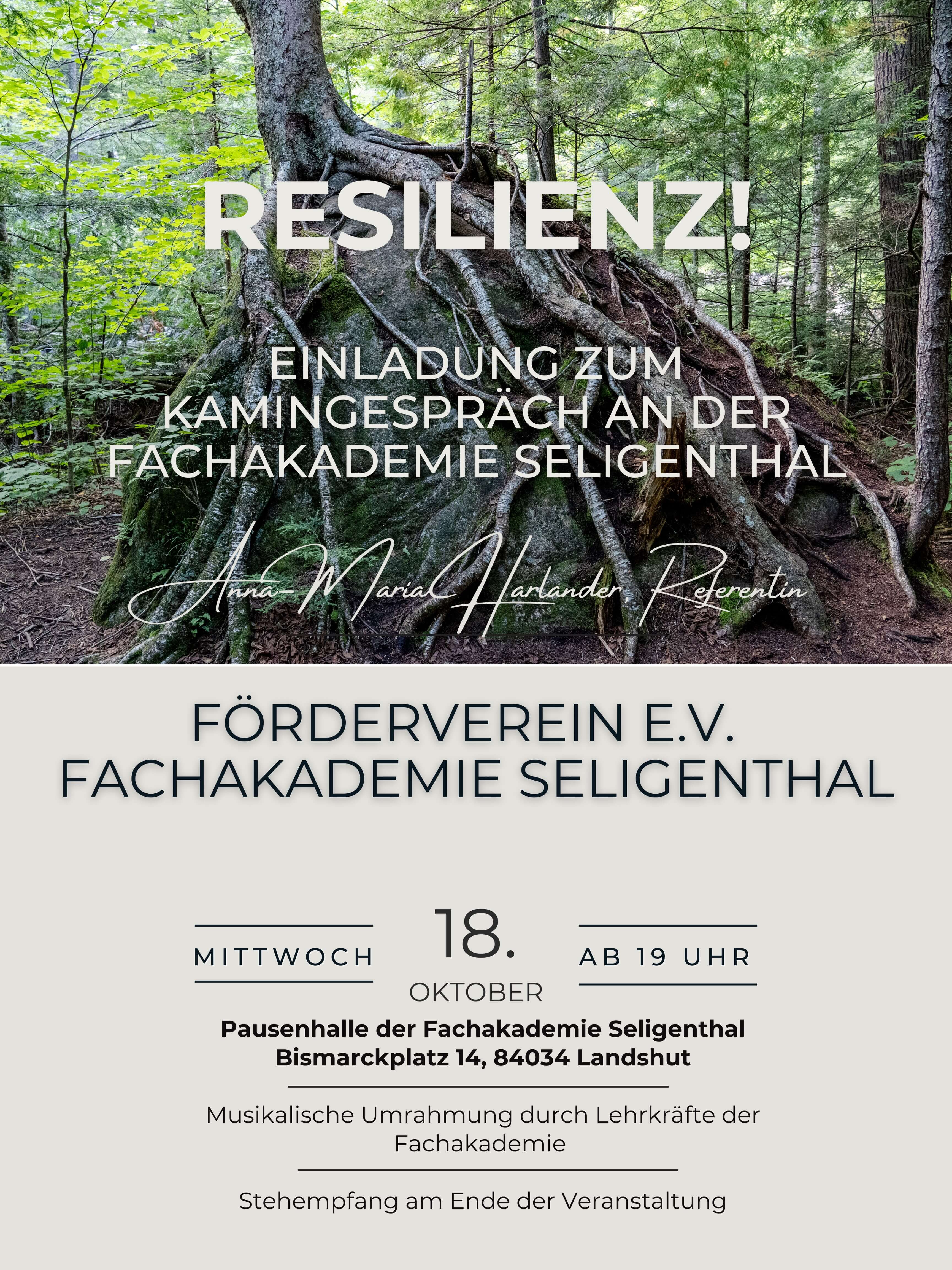 Förderverein lädt zum Kaminabend „Resilienz“ am 18.10.23 ein